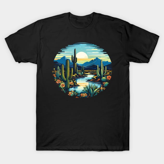 Saguaro National Park T-Shirt by The Dark Matter Art